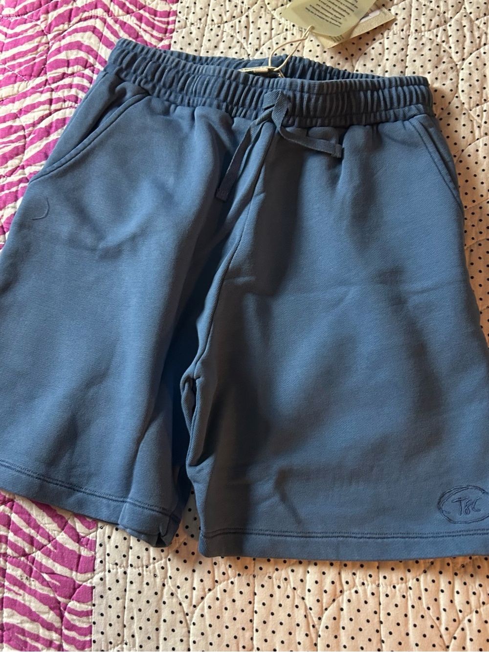 Kids Indigo Drawstring Jogger Shorts - 8Y
